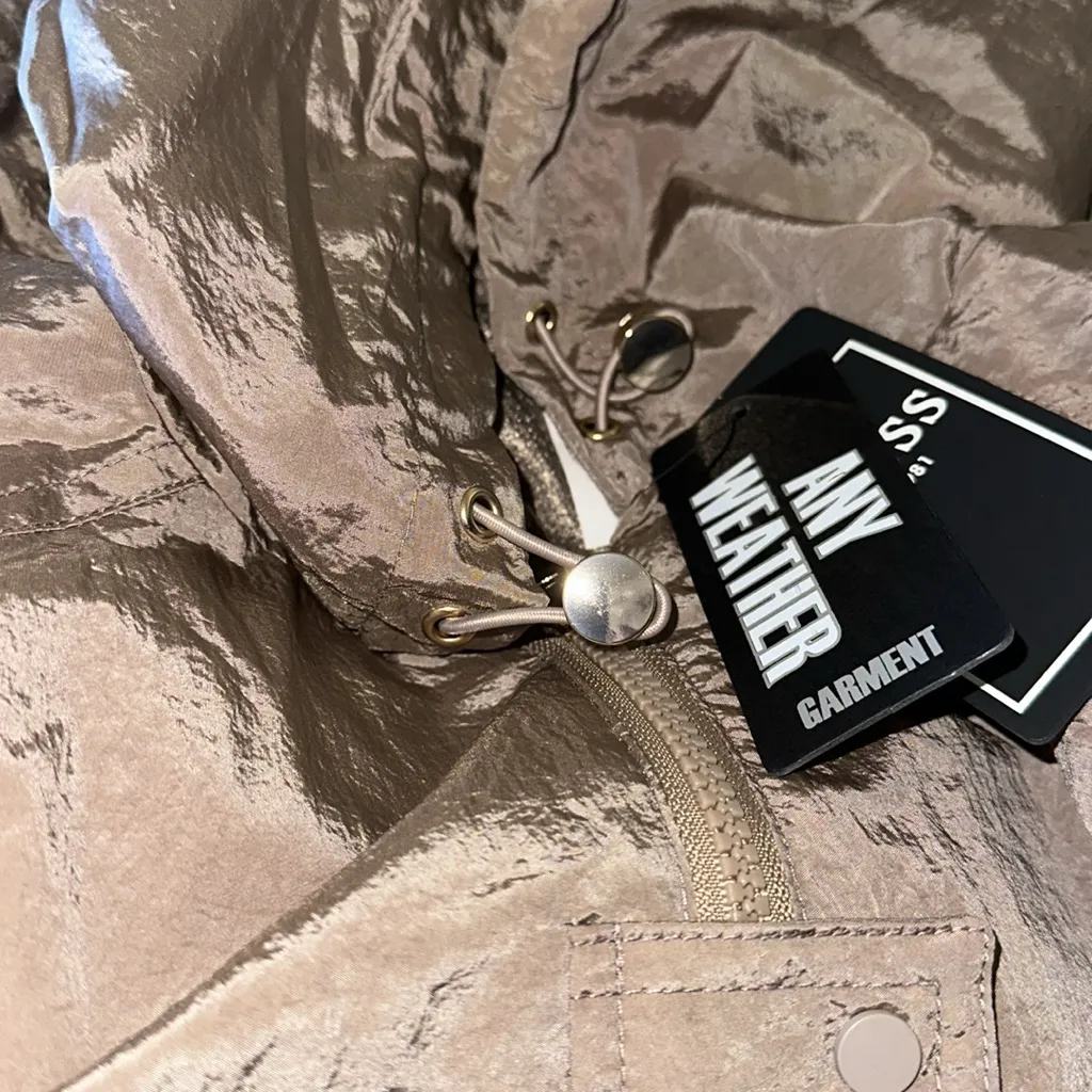 NWT Guess Kelsi Hooded Midi-Length Parka Color: SUMMER CLAY - Image 10