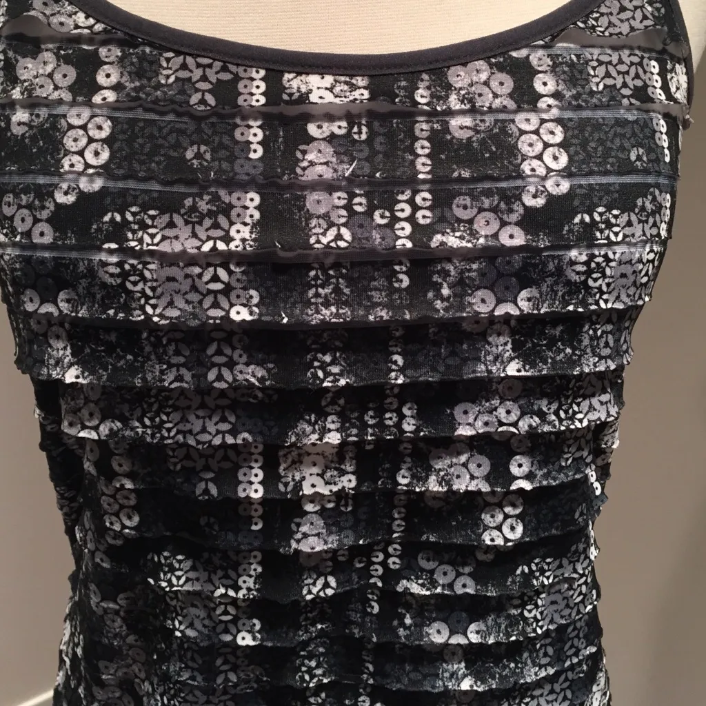 Energie Black and White Cami Tank Top - Image 2
