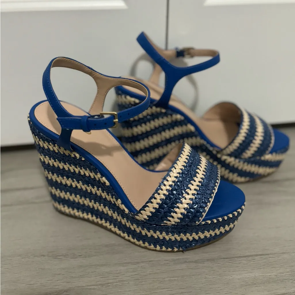 Women’s Aldo Wedge Platform Heels Size 7.5 Peep Toe Casual. Great condition - Image 5