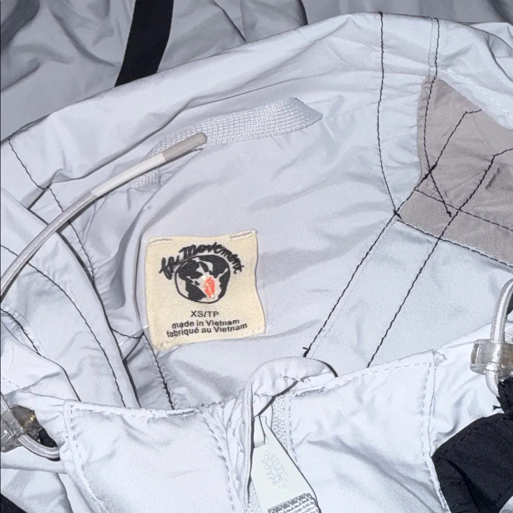 NWOT Free People Care FP Like The Wind Colorblock Jacket in Goal Post Combo XS - Image 9