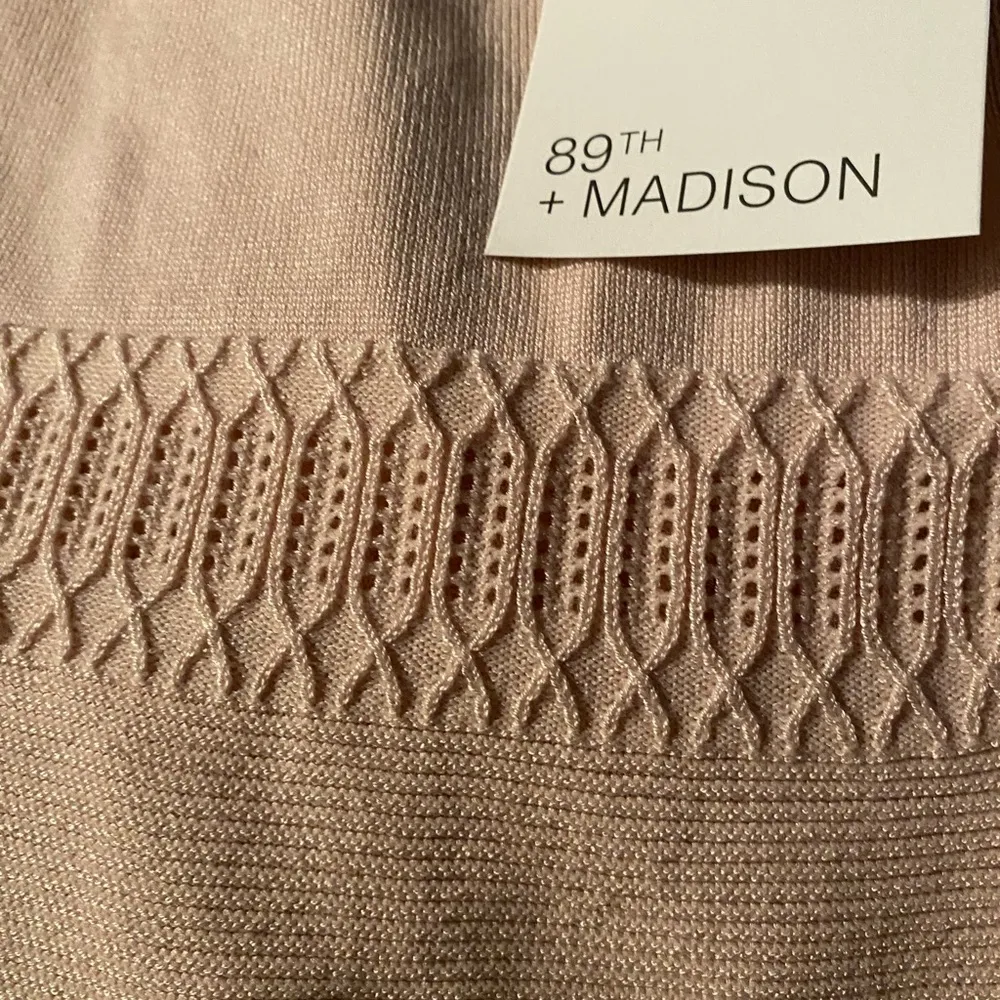 NWT 89th Madison Women Pastel Pink Open Cardigan Office Business Casual M Medium - Image 6