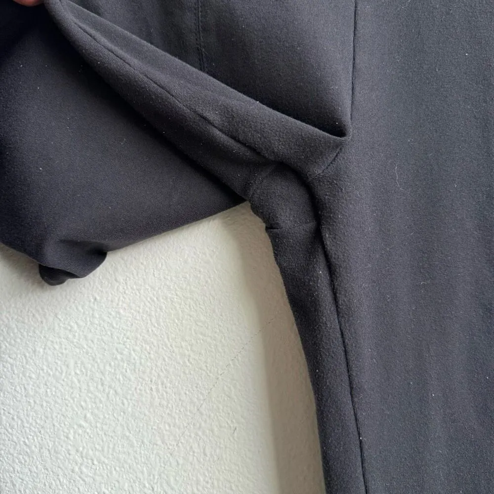 ALO Yoga High Waist Flutter Legging Black Size Small Split Front Hem Gym casual - Image 5