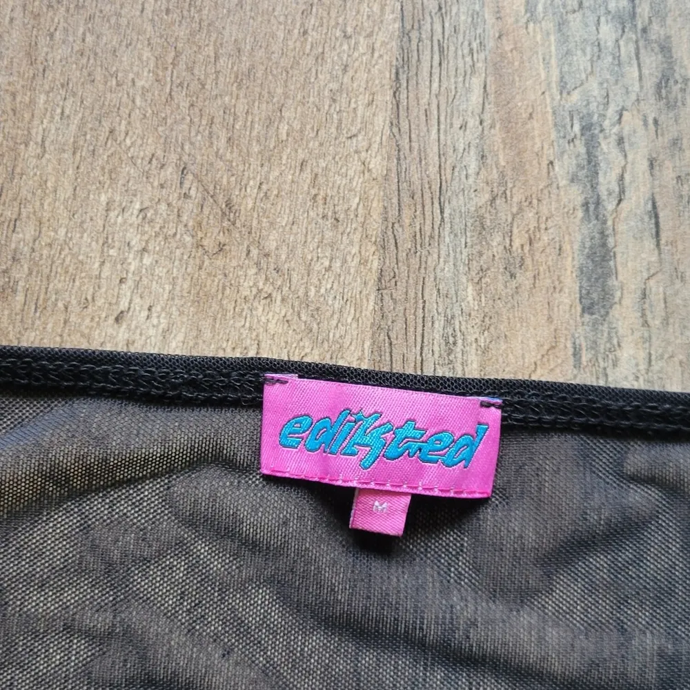 Edikted Sheer Mesh Bandeau Long Sleeve - Image 7