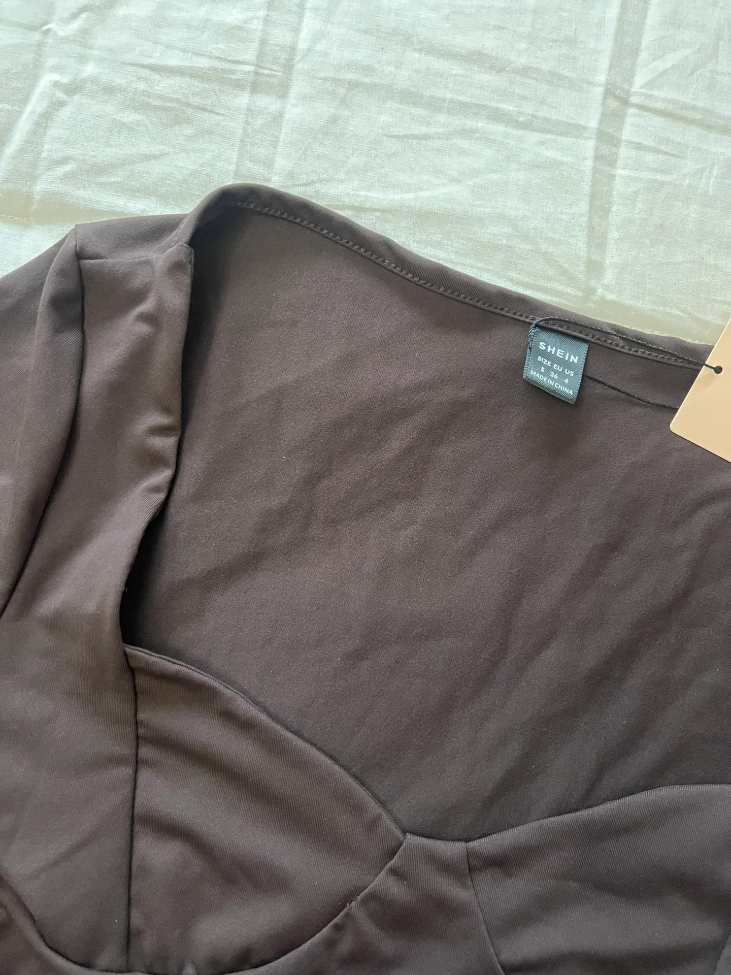 Brown Fit And Flare Dress - Image 6