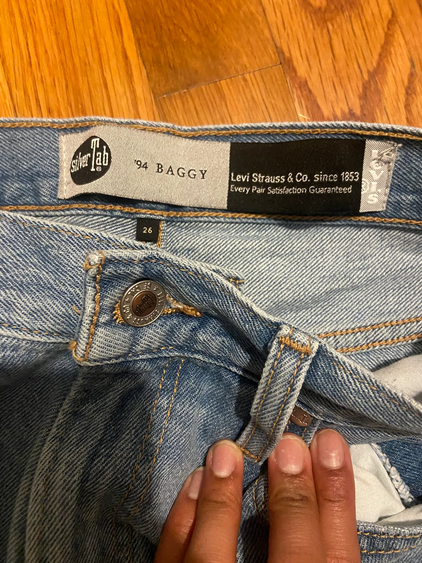 Vintage Silver Tab Jeans - Image 2