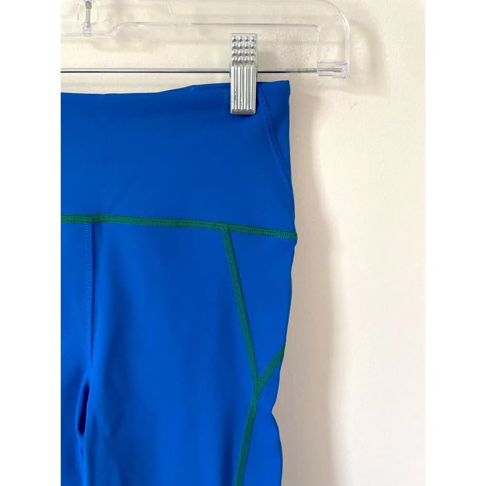 J. Crew Workout Yoga 25" Leggings Royal Blue Size XXS NEW - Image 4