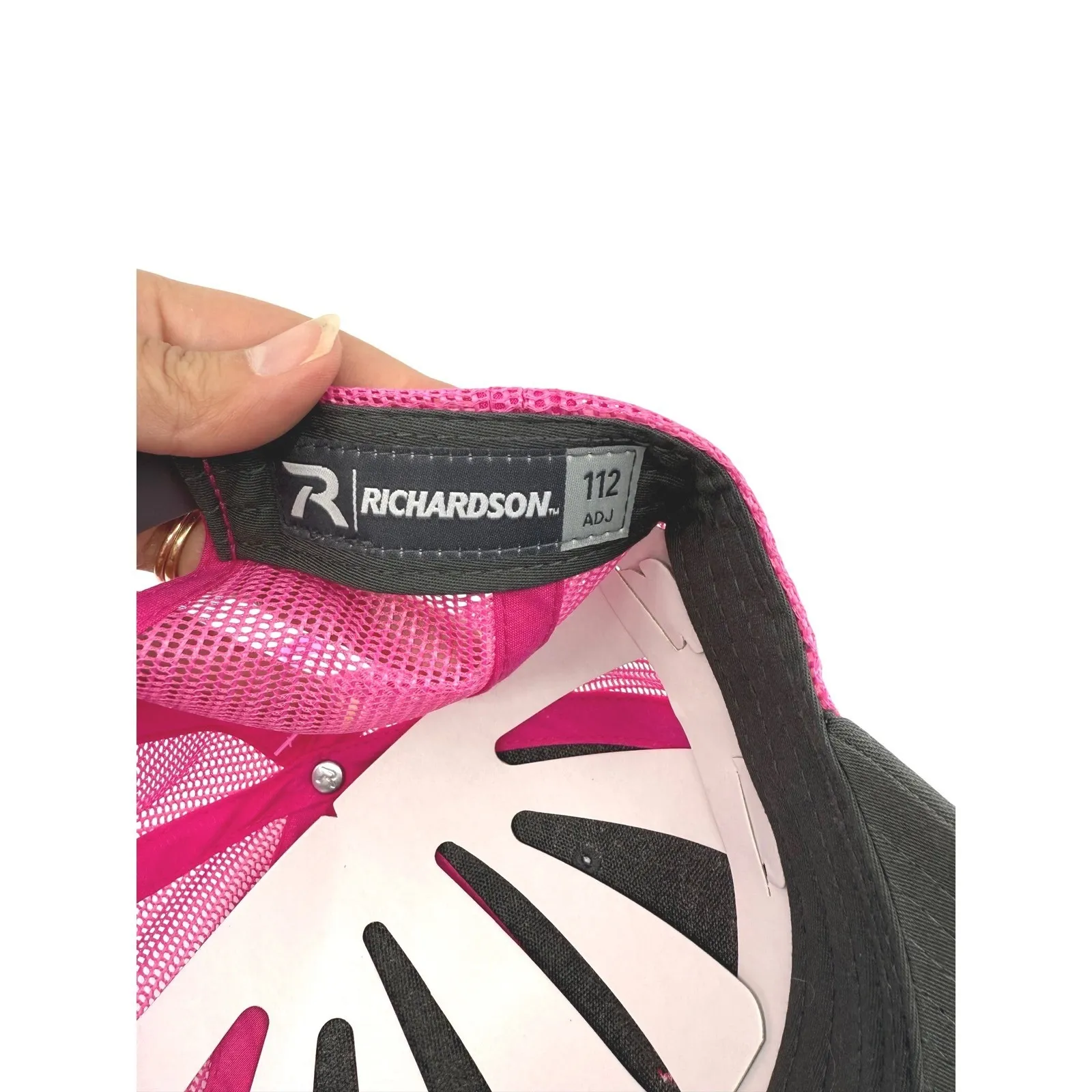 Next Ridge Hat Richardson 112 Pink Gray Trucker Cap Adjustable Womens‎ - Image 7