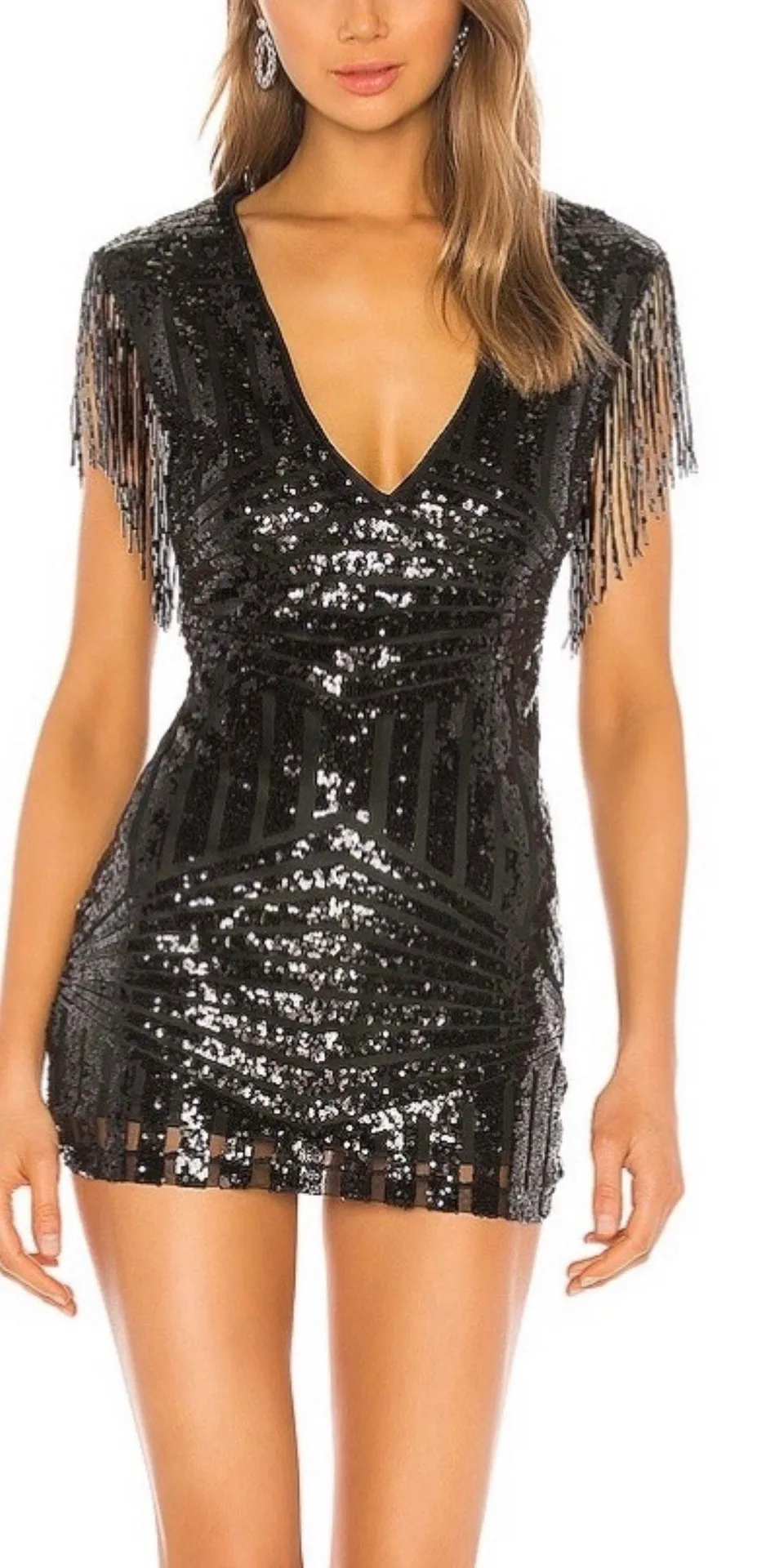 superdown Carly Fringe Mini Dress - Image 2