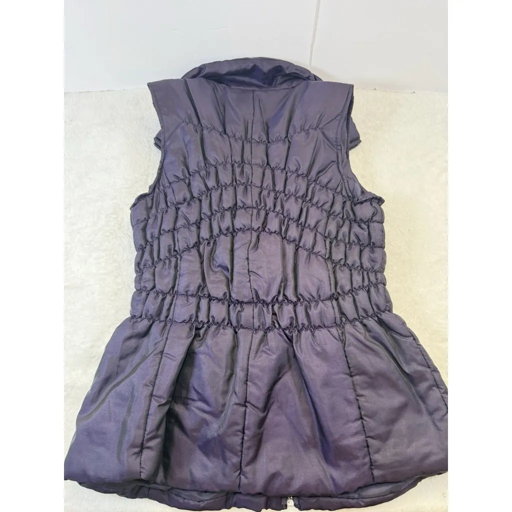 JANE ASHLEY Women’s Purple Puffer Vest Medium Gorpcore Utility Casual - Image 7
