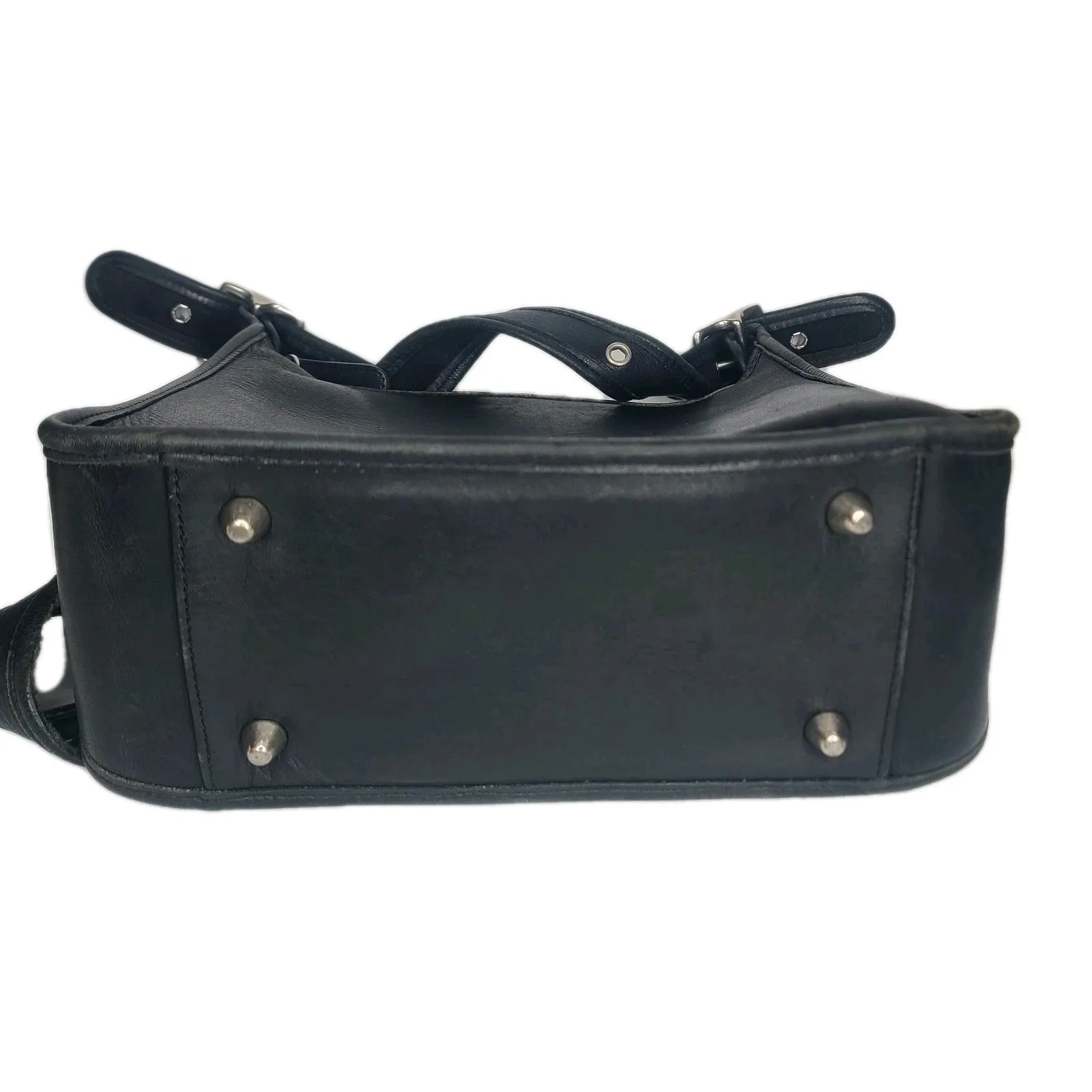 Vintage Coach Legacy Hobo‎ Shoulder Bag Purse Black Leather Top Zipper 9966 - Image 5