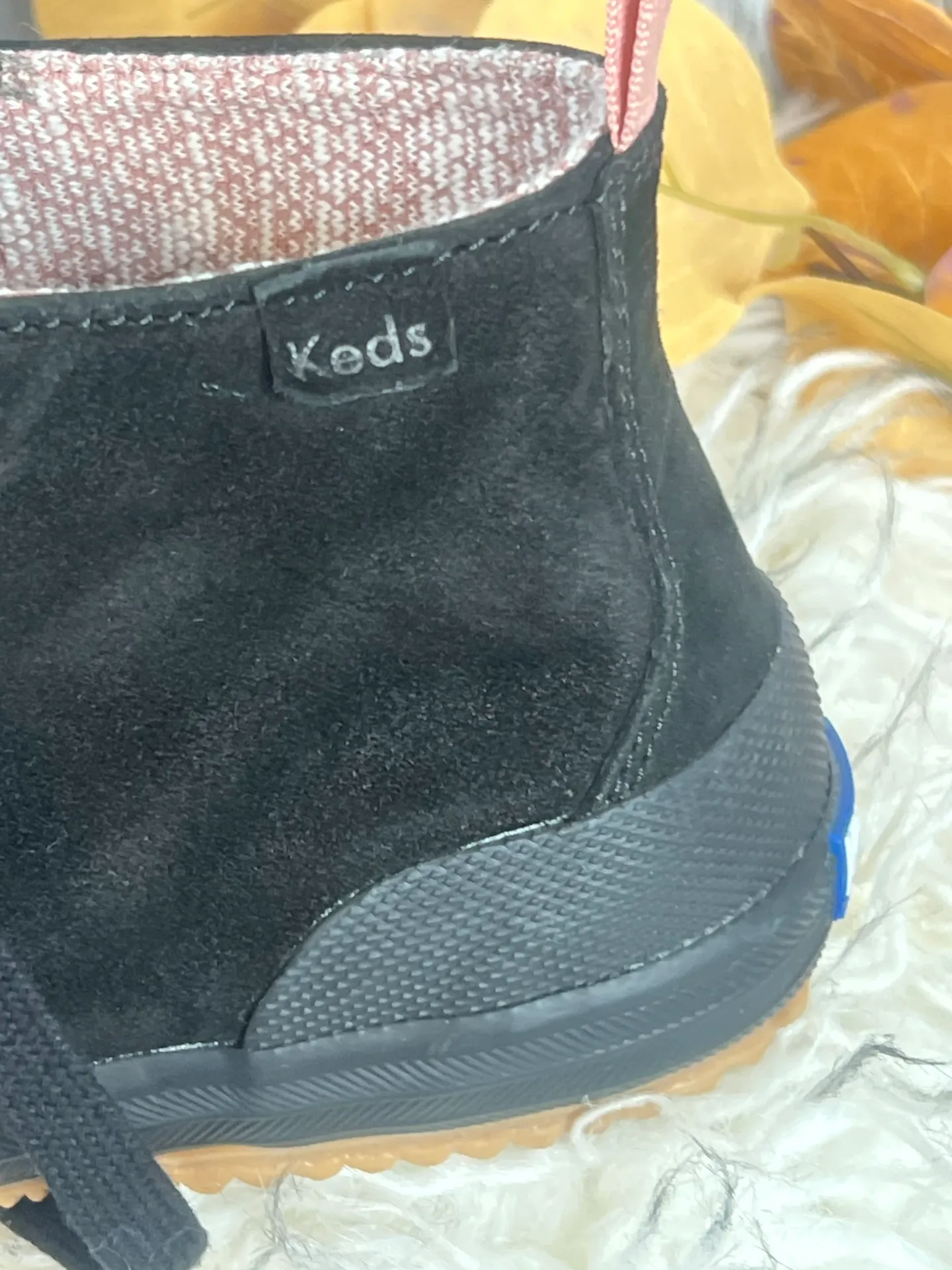 Title:  Black Suede Lace-Up Boots – Size 7 (Brand New!) - Image 4