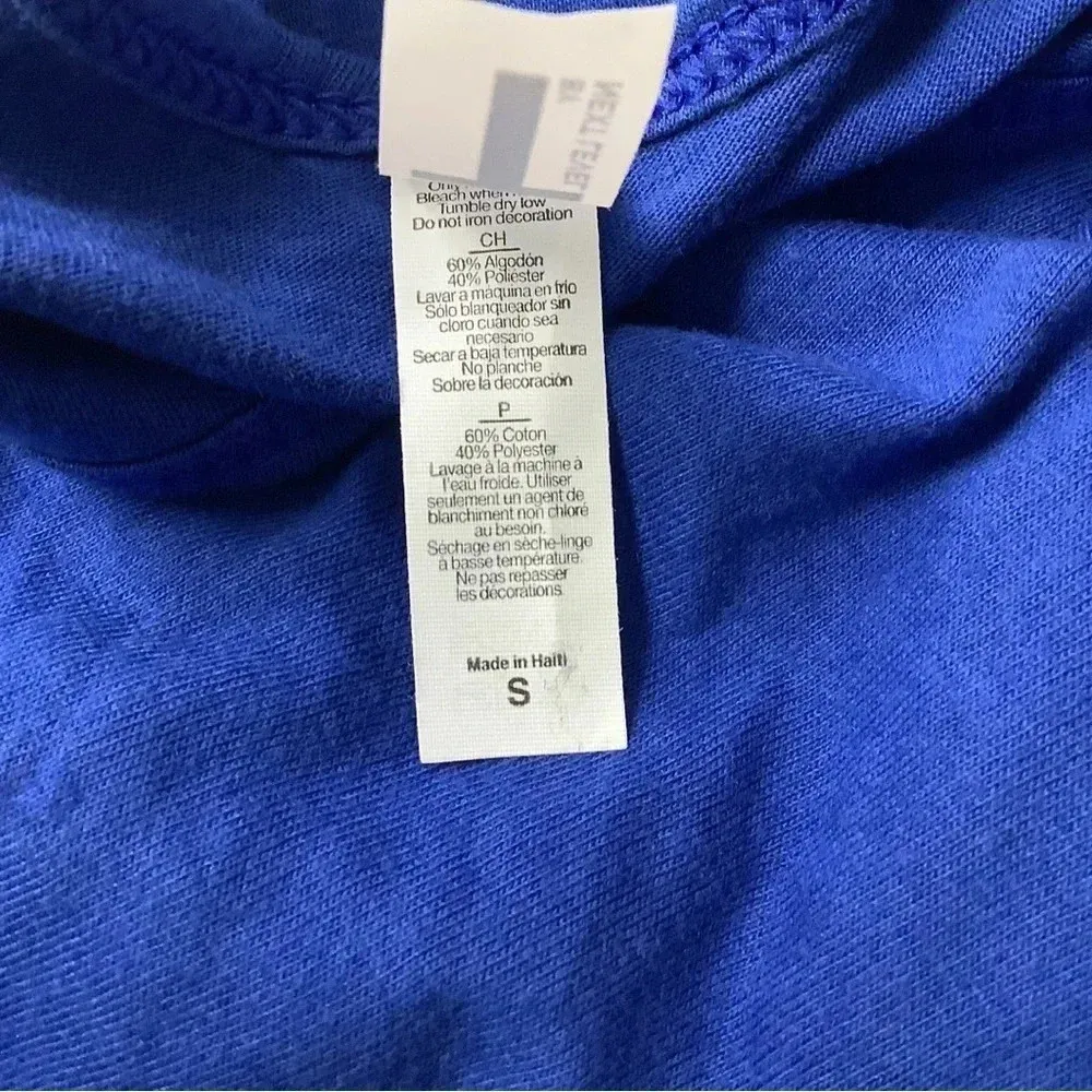 Next Level Size Small Fitted Blue Racerback Tank Top. New without Tag - Image 4