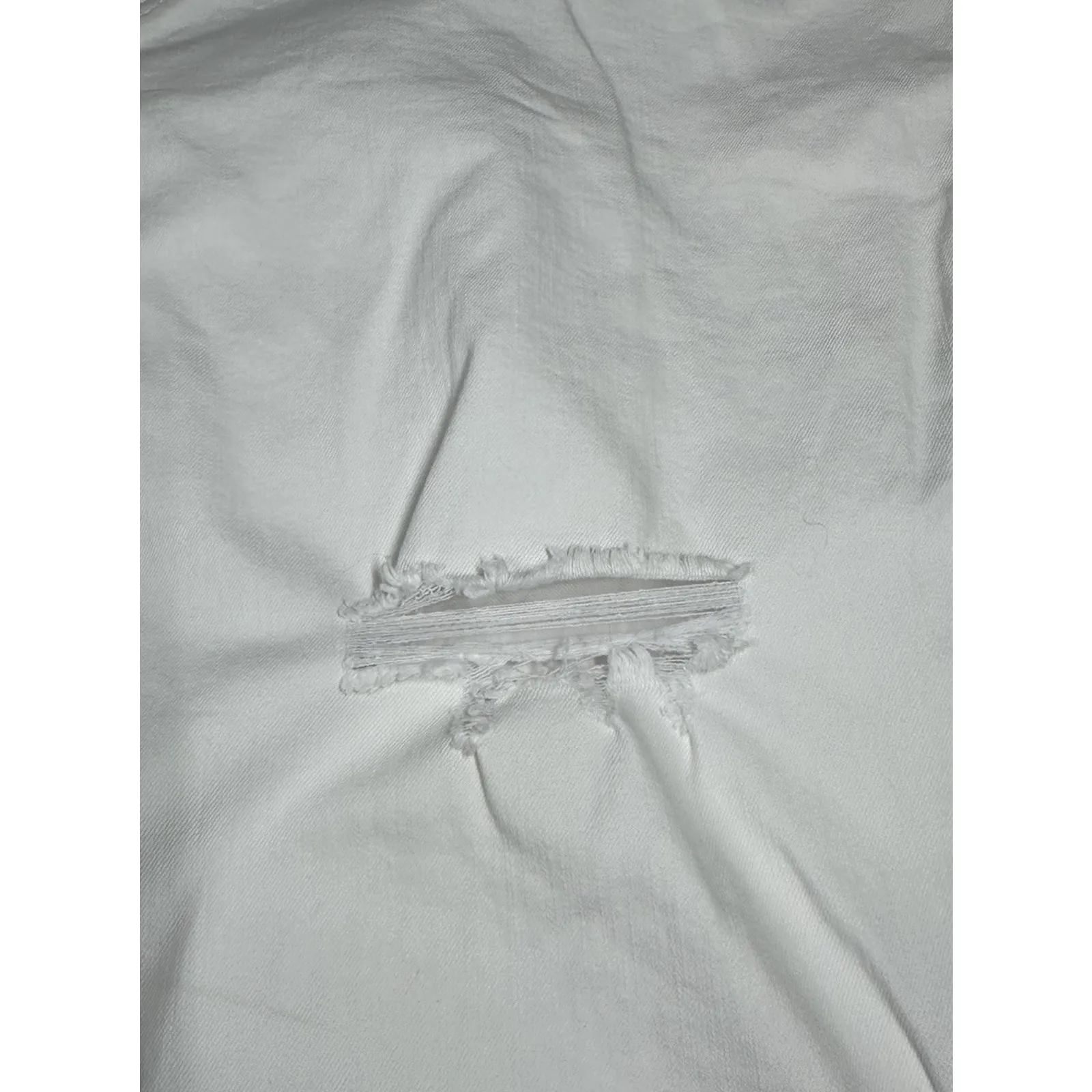 Lularoe White Denim Distressed Skinny Jeans Womens Size 38 Simply Comfortable - Image 8