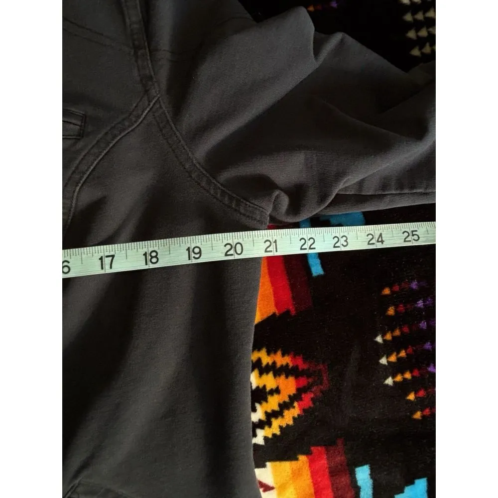 Lane Bryant Black Long Sleeve Zip Up‎ Jacket Size 16 Pockets Snaps Collar - Image 6