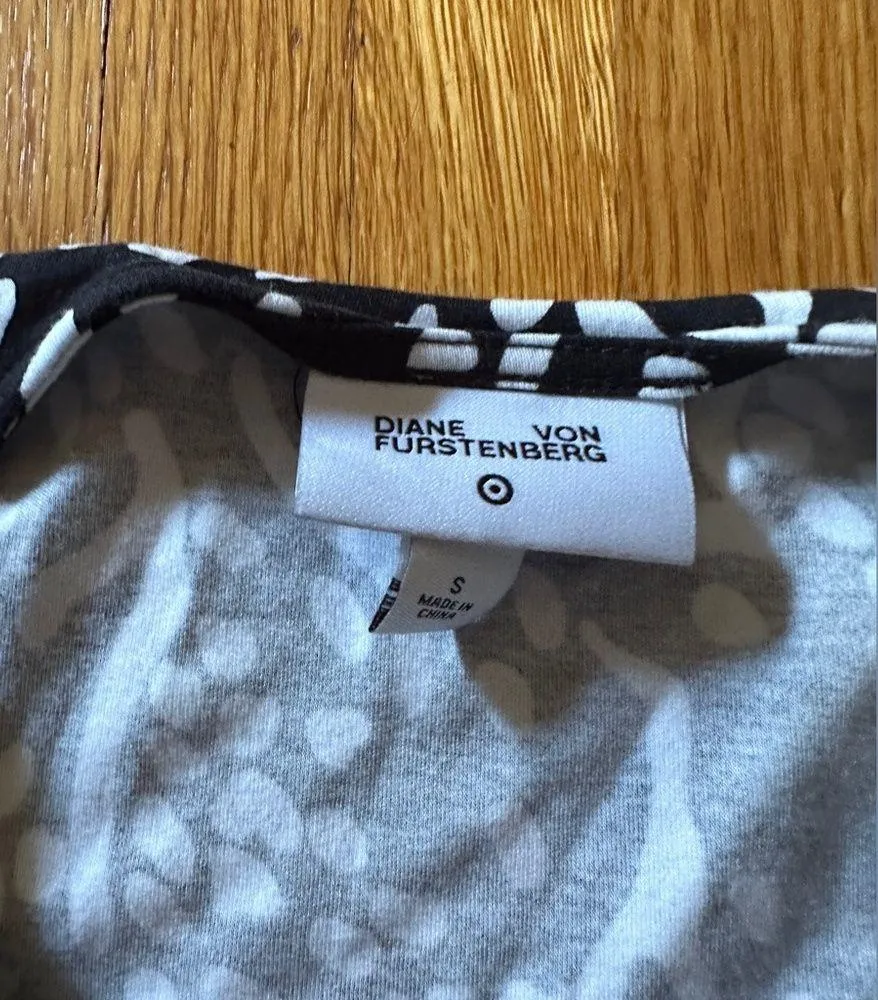 Diane Von Furstenberg for Target Long-Sleeve Midi Sea Spots Wrap Dress, S, NWOT - Image 5