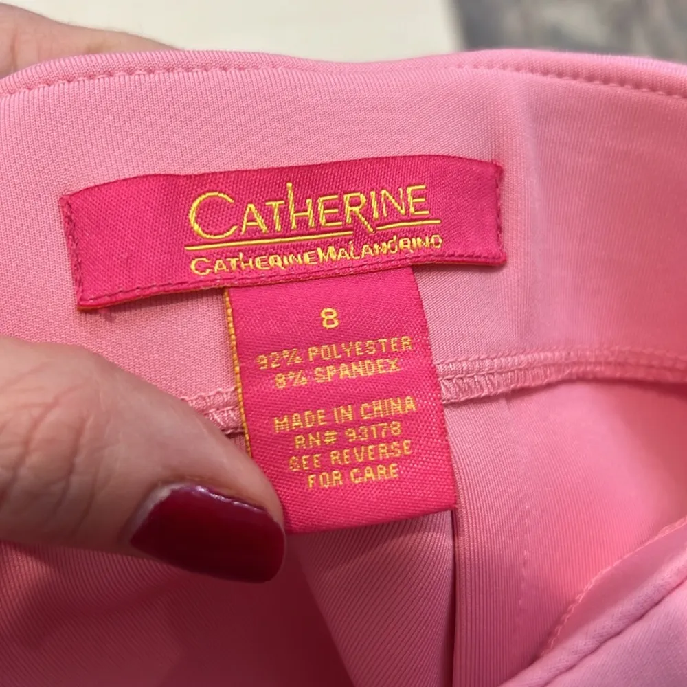 Catherine Malandrino pink pencil skirt with gold zipper size 8. - Image 4