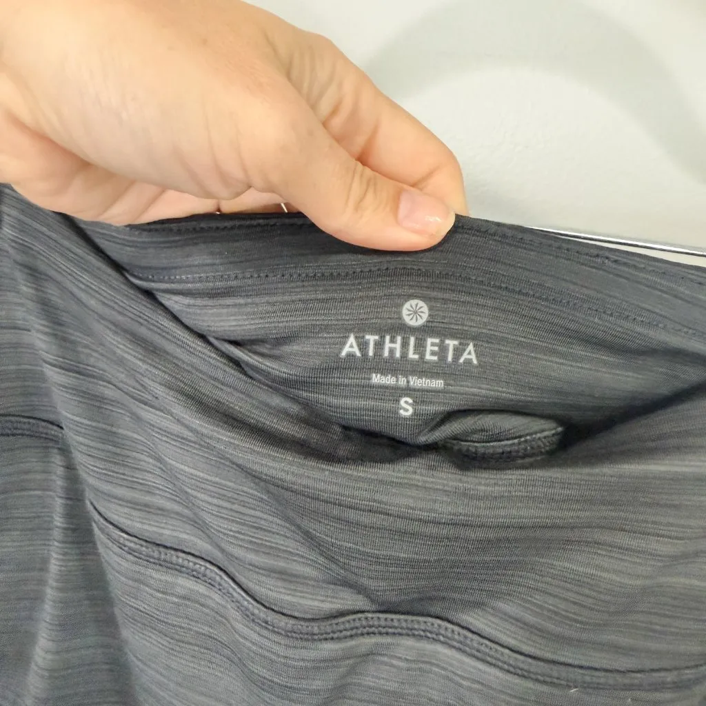 Athleta Stripe Swagger Skort Blue Gray Size Small - Image 3