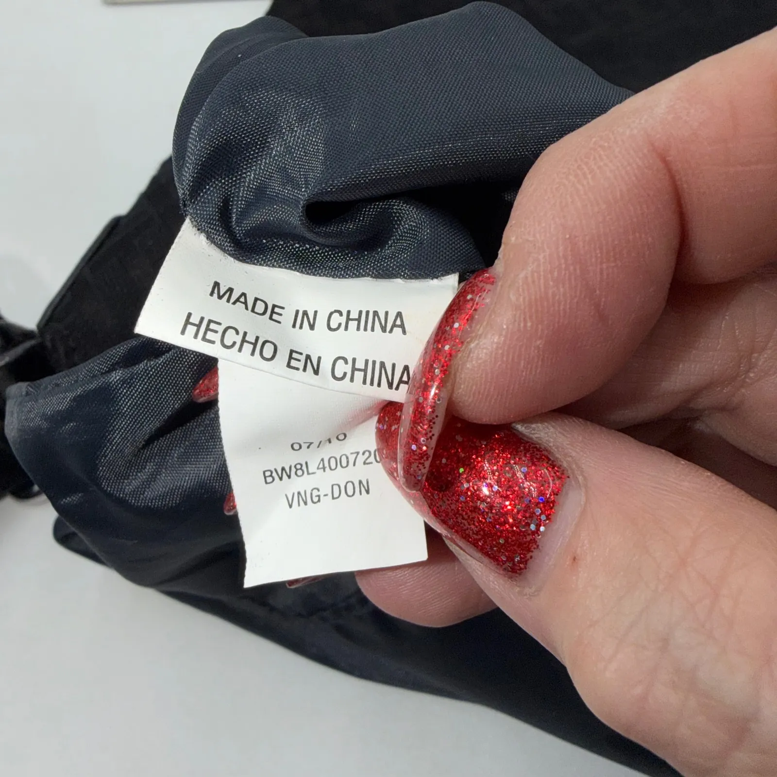 Tommy Hilfiger Black Monogram Crossbody Messenger Bag Adjustable Strap - Image 8