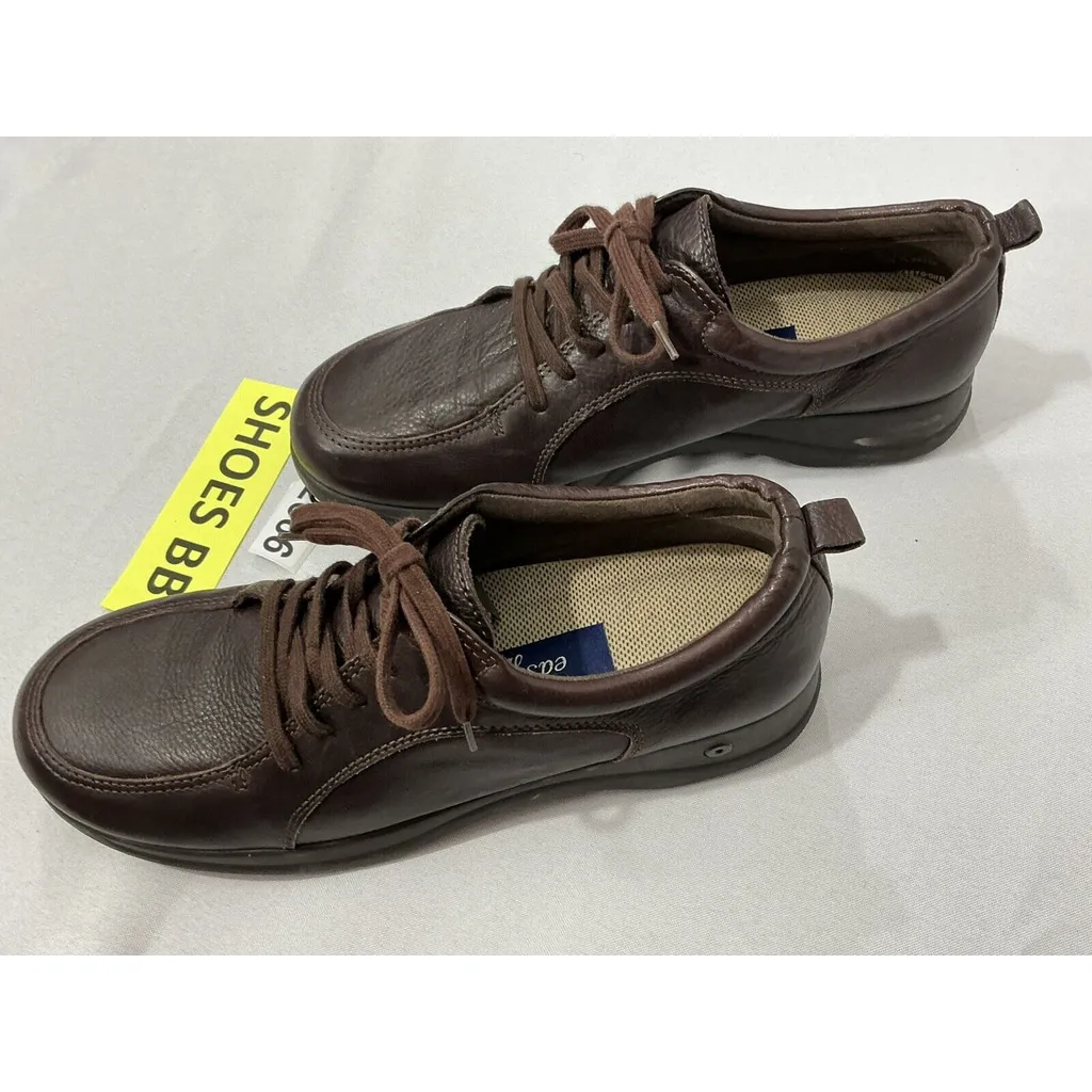 Womans Easy Spirit Anti Gravity Brown Leather Lace Up Oxford Shoe Size 9.5 - Image 3