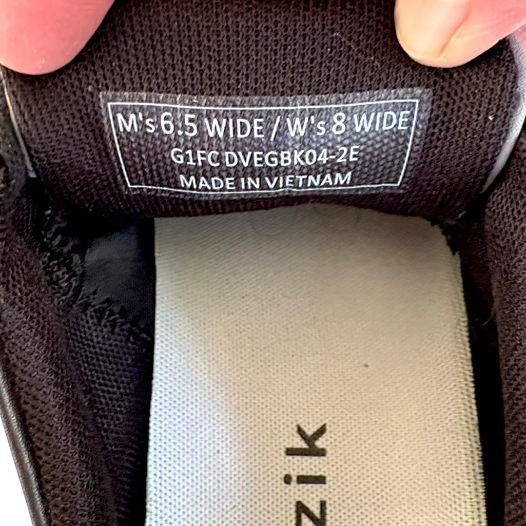 EUC KIZIK Leather Vegas Sneakers Black Size 8 Wide Width Retail $129.00 - Image 8