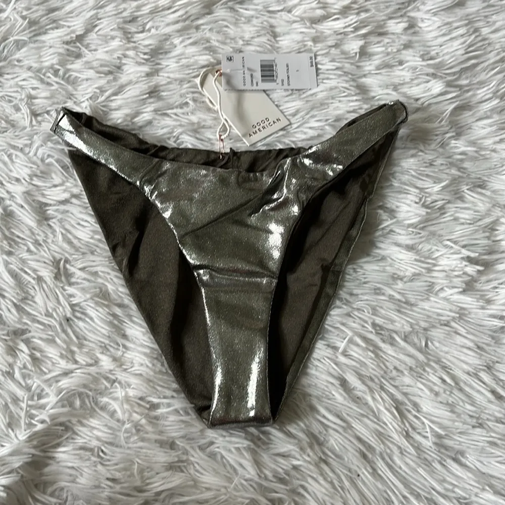 New Good American Foil better reversible bikini bottom in stormy foil size Small - Image 3