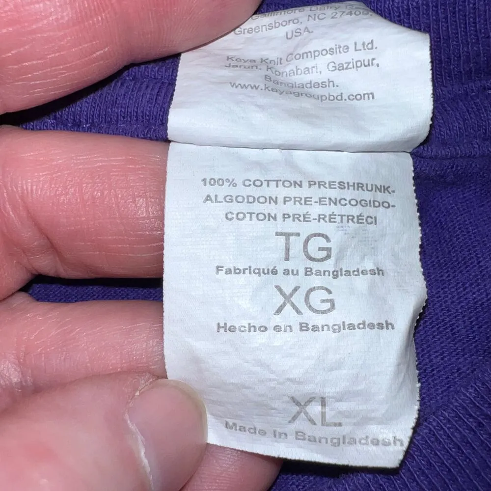 The United States of Dixie Unisex T Shirt Top NasshVille Short Sleeve Purple XL - Image 6