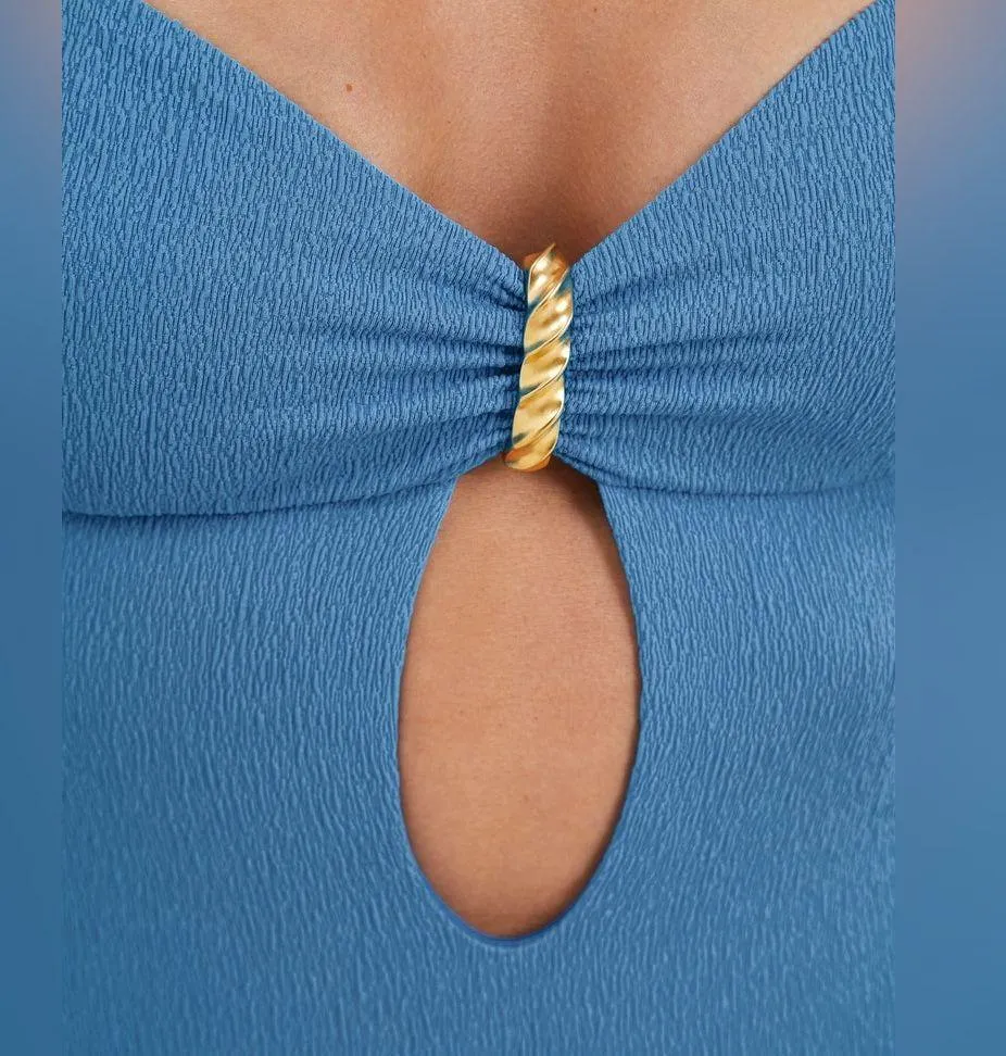 VIX Firenze Lori One Piece, Size medium, $248 Blue - Image 2