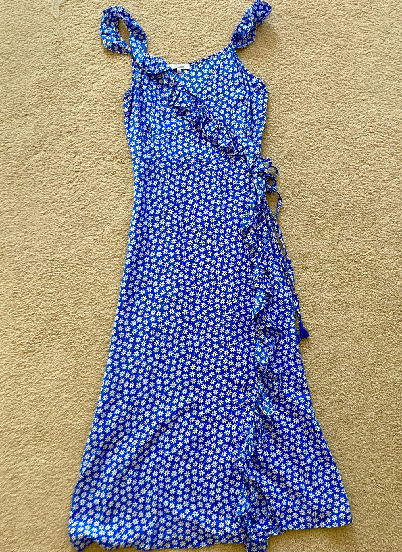Madewell Ruffled Wrap Maxi Dress size 0 - Image 3