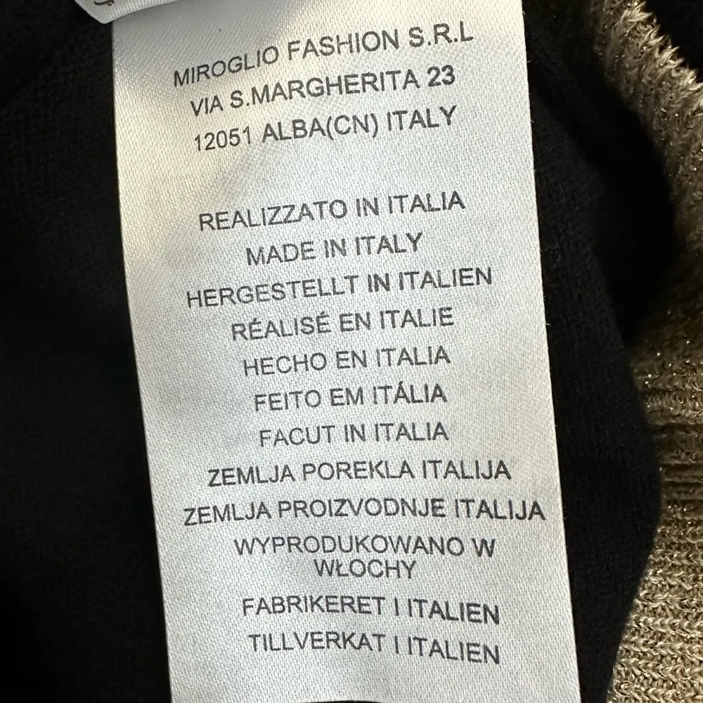 OLTRE Sweater Wrap Cardigan Black Size XL - Image 12