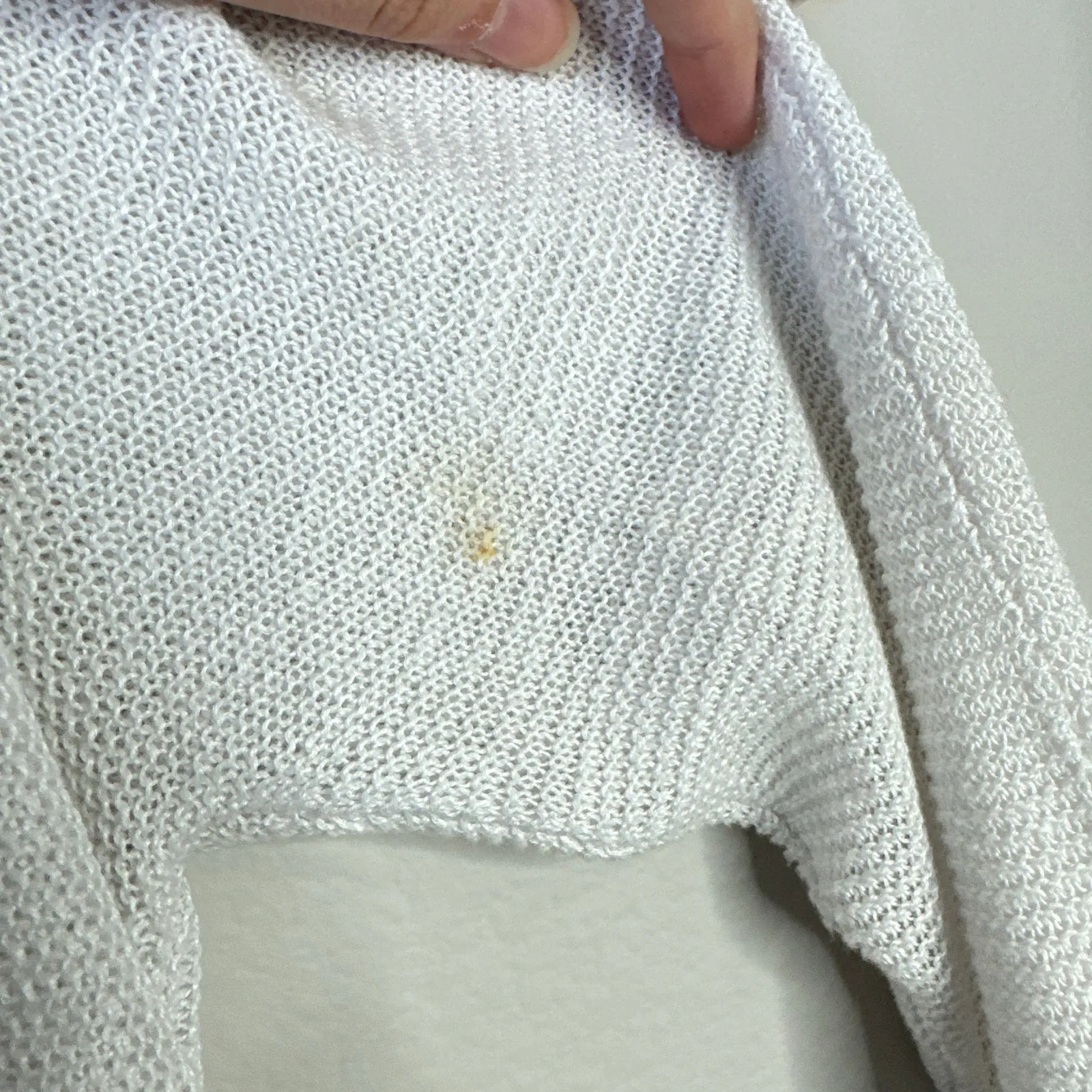 EILEEN FISHER Organic Linen White Cardigan Size Medium Natural Basic Staple - Image 7