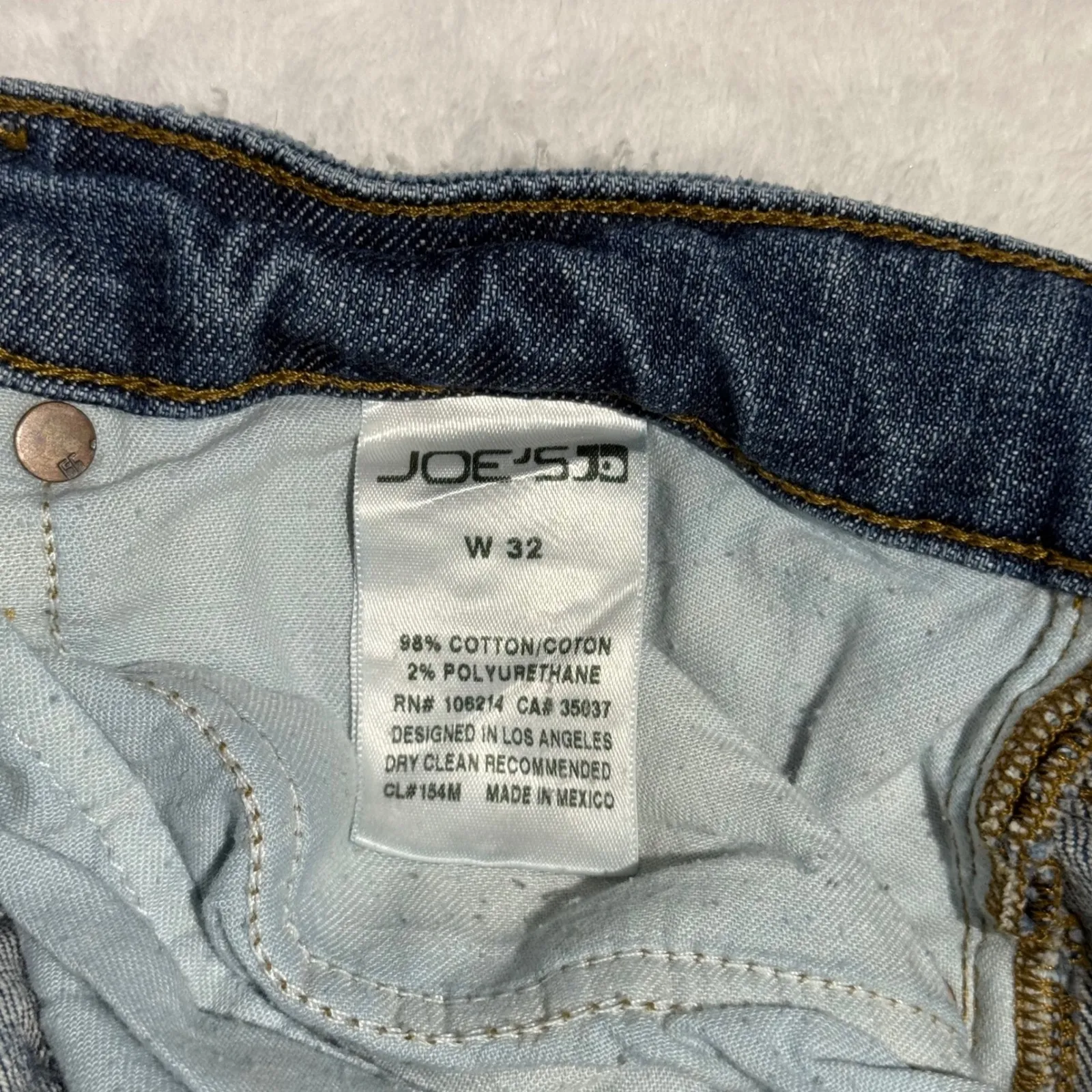 JOE'S JEANS GESSA Distressed Denim Shorts Womens Size 32 Blue Cut Off - Image 6