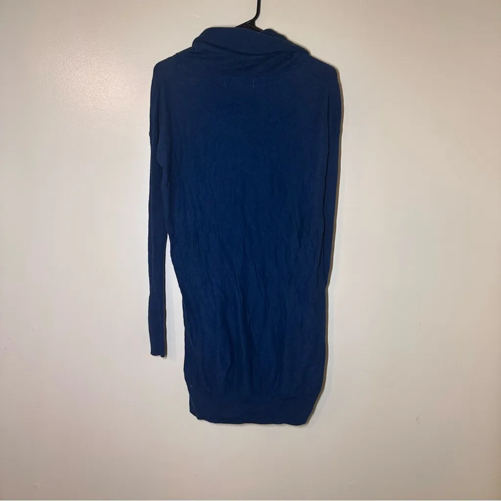 Kaisely Deep Blue Cowl Neck Sweater - Image 2