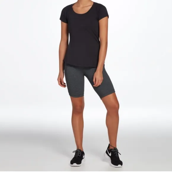 CALIA by carrie underwood Women's Essential High Rise Bike Shorts gray s… - Image 2