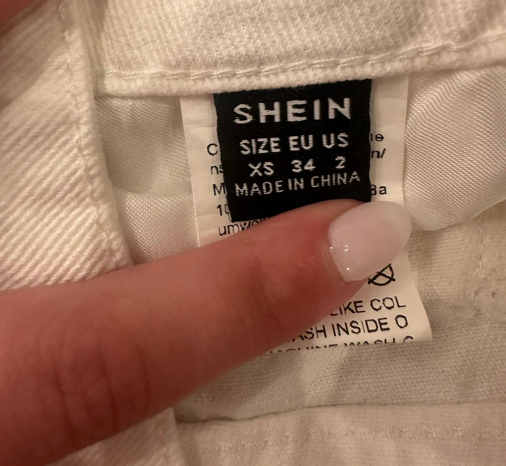 White Jean Shorts - Image 3