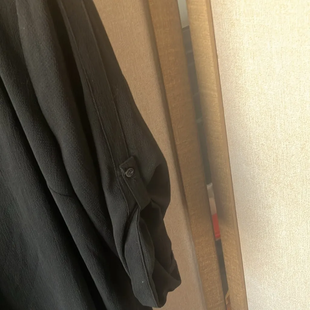 Covington Black 3/4 Sleeve Relaxed Blouse petite large - Image 2