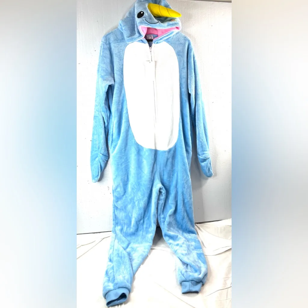 Cozusket S Cozplay Unicorn Plush Velour Costume Pink and Blue - Image 10