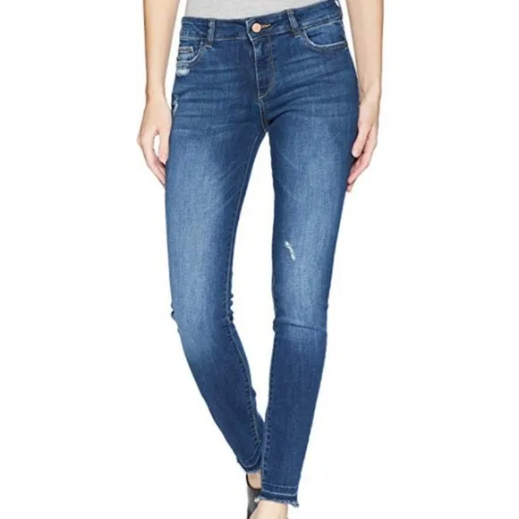DL1961 Jeans Florence Instasculpt Skinny Hughes Blue Denim Jeans 25 - Image 18