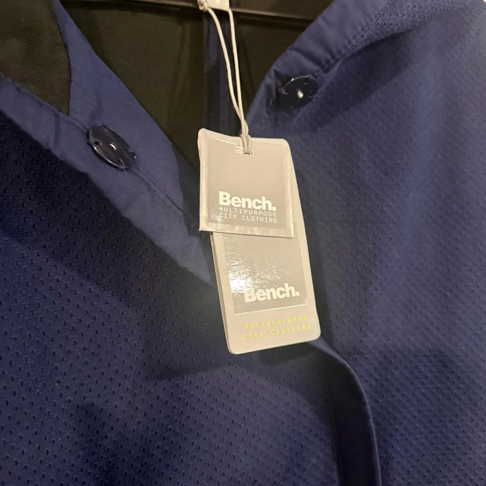 BENCH NAVY BLUE HOODED TRENCH WITH SNAP CLOSURE AND TIE WAIST SIZE SMALL NWT - Image 7