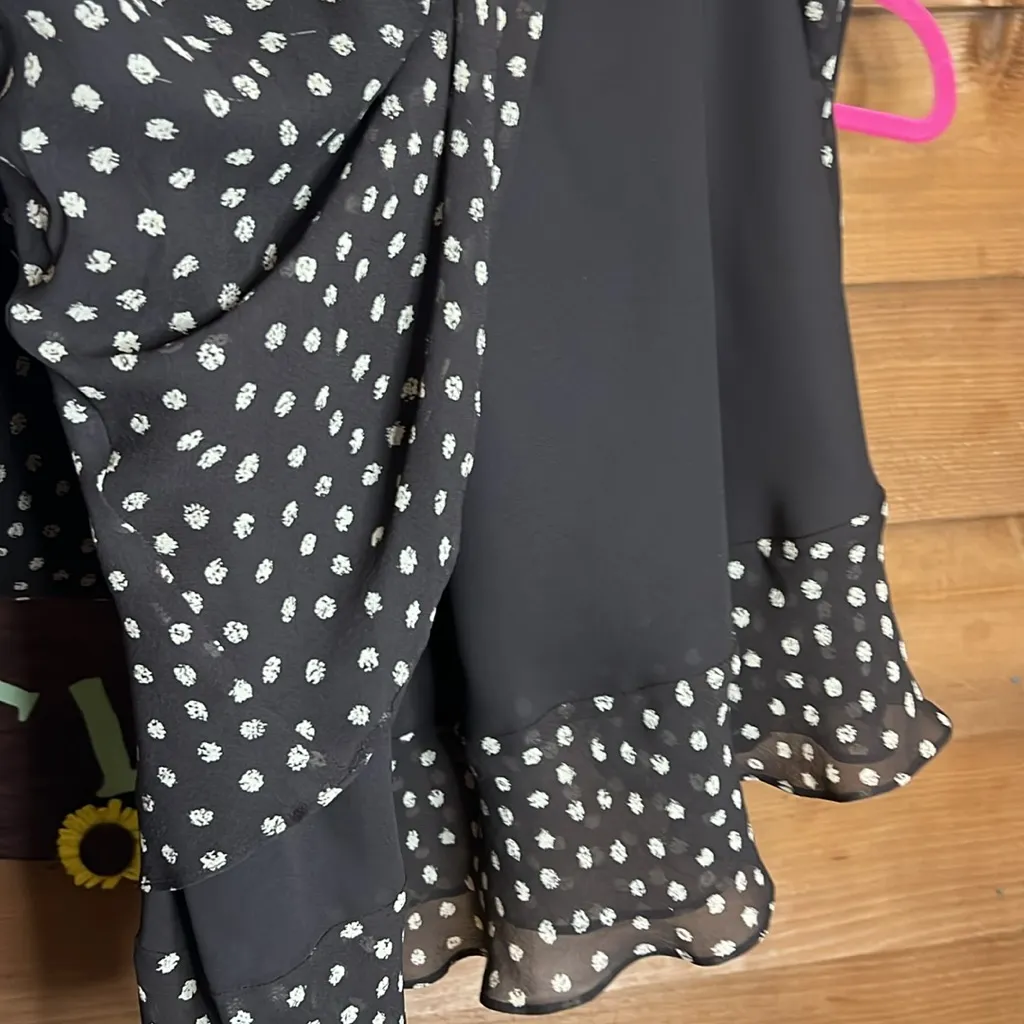 Vintage Cynthia Howie Maggie Boutique Silk Polka Dot Maxi Dress High Neck Brown Size 10 - Image 5