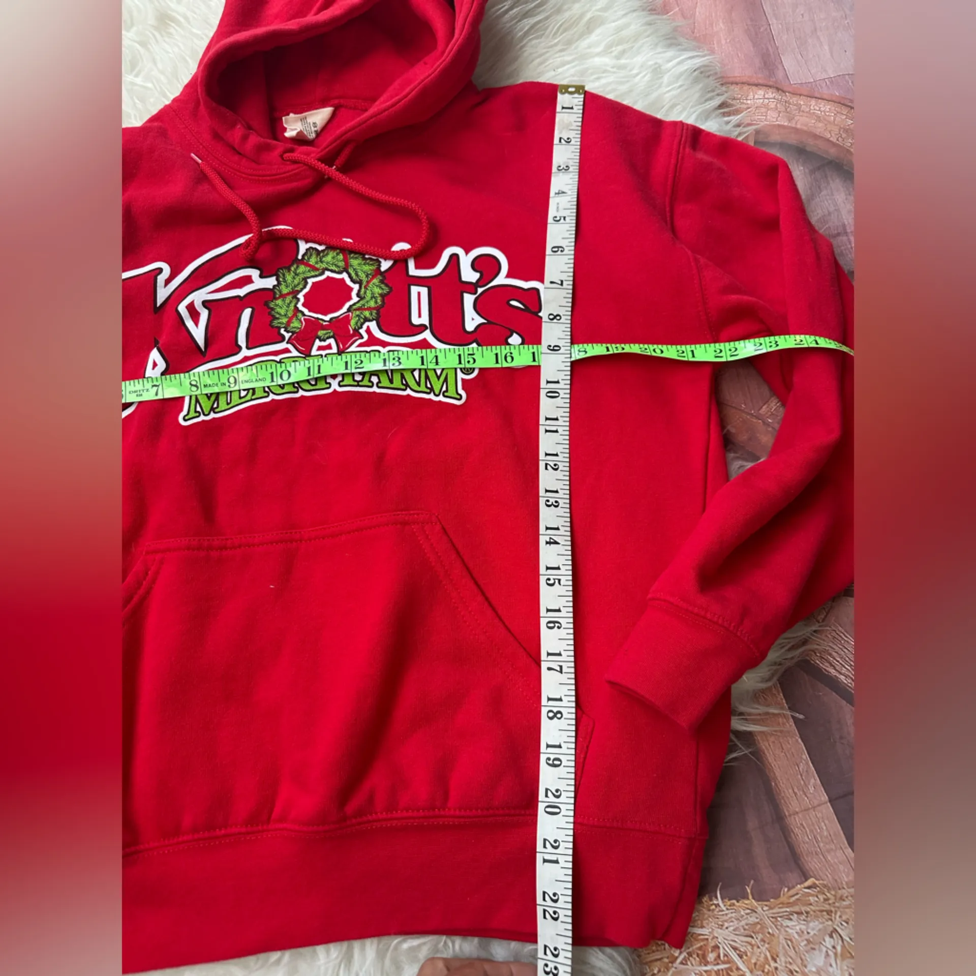 Knotts Merry Farm Hoodie Sweatshirt Adult Red Size M - Image 5