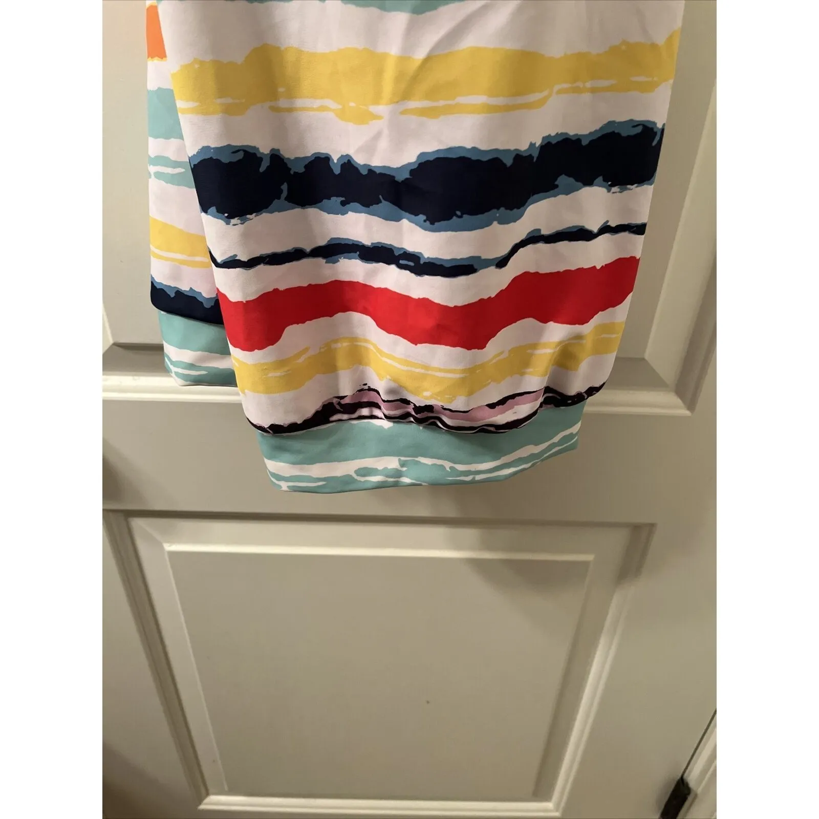 Women's Colorful Swim Tankini Top Criss Cross Strap Padded Cups Size XL - Image 15