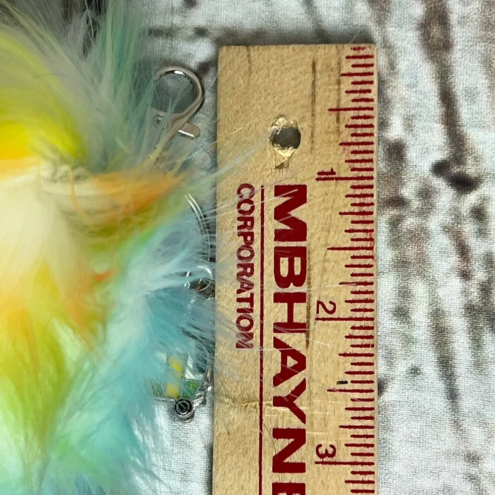 Camping Trailer Keychain Purse Backpack Accessory With Multicolored Pom - Image 4