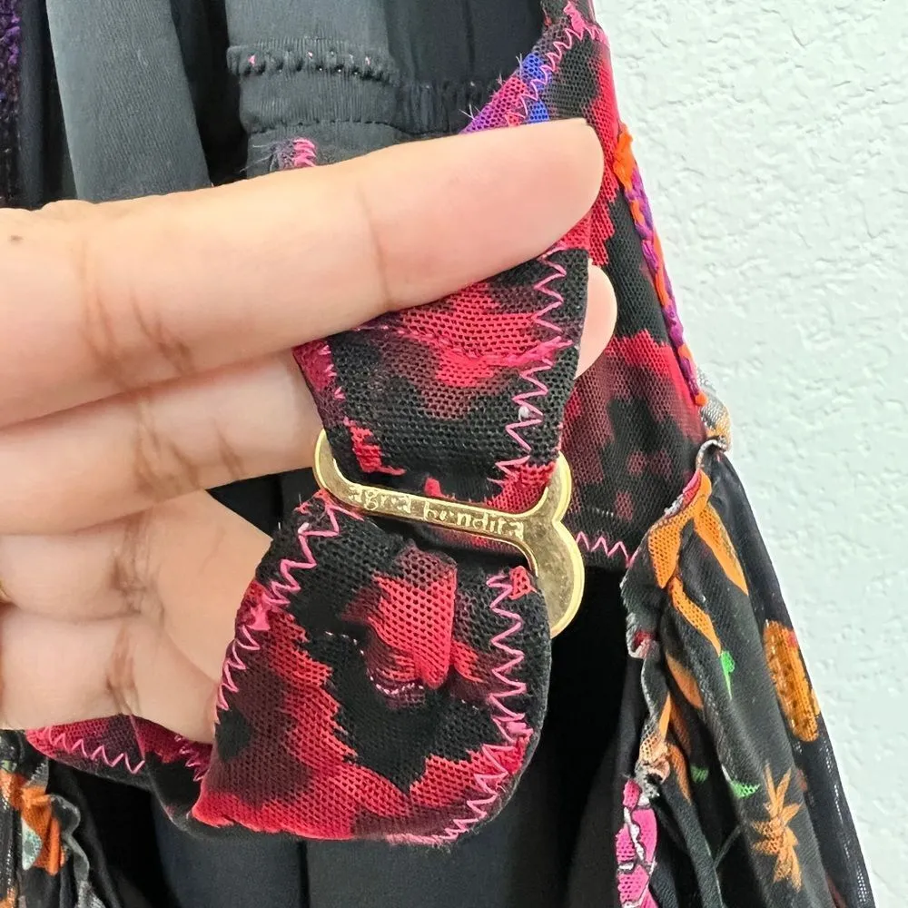 Agua Bendita Day‎ of the Dead Halter Midi Dress Small - Image 7