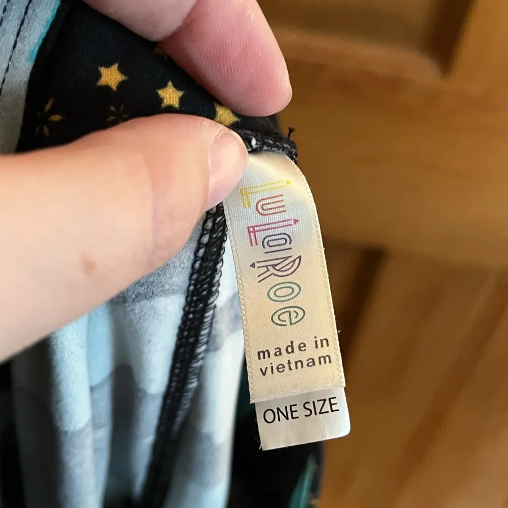 Lularoe leggings star, moon, clouds OS one size (2-10) - Image 2