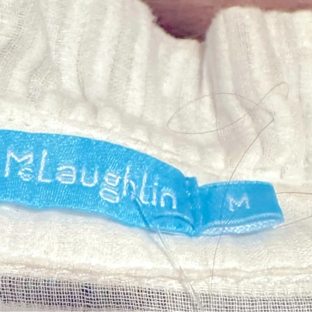 J.MCLAUGHLIN WHITE BEACH COTTON COVERUP TUNIC TOP M - Image 6