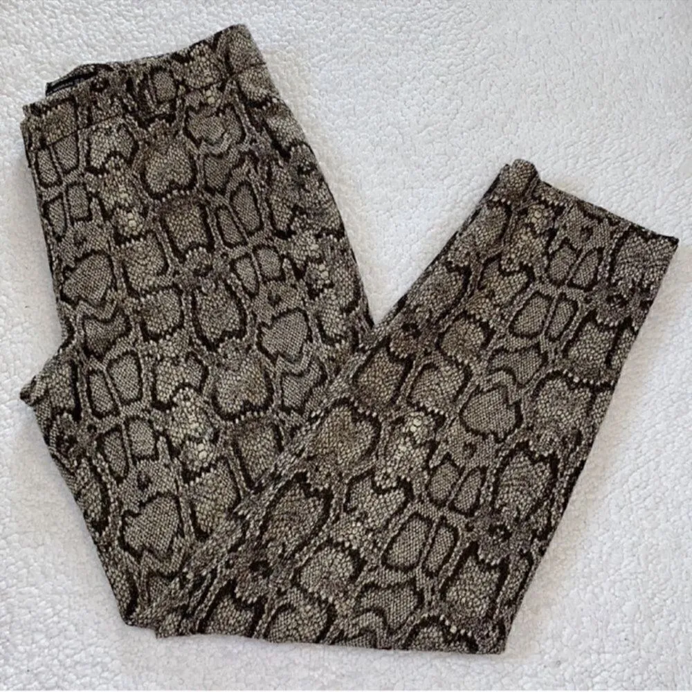 Zara Snake Print Ankle Dress Pants(Size 4) - Image 5