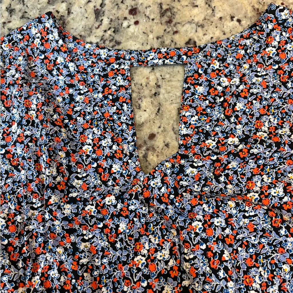 GAP Floral Dress - Blue and Orange - Image 4