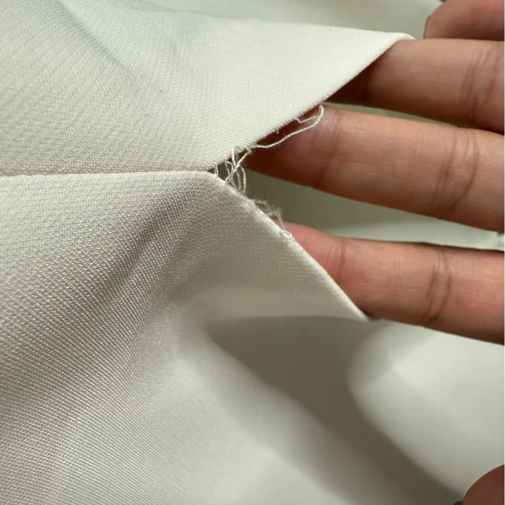 NWT Massimo Dutti Studio Women's White Long Dress Strapless Medium Quiet Luxury - Image 12