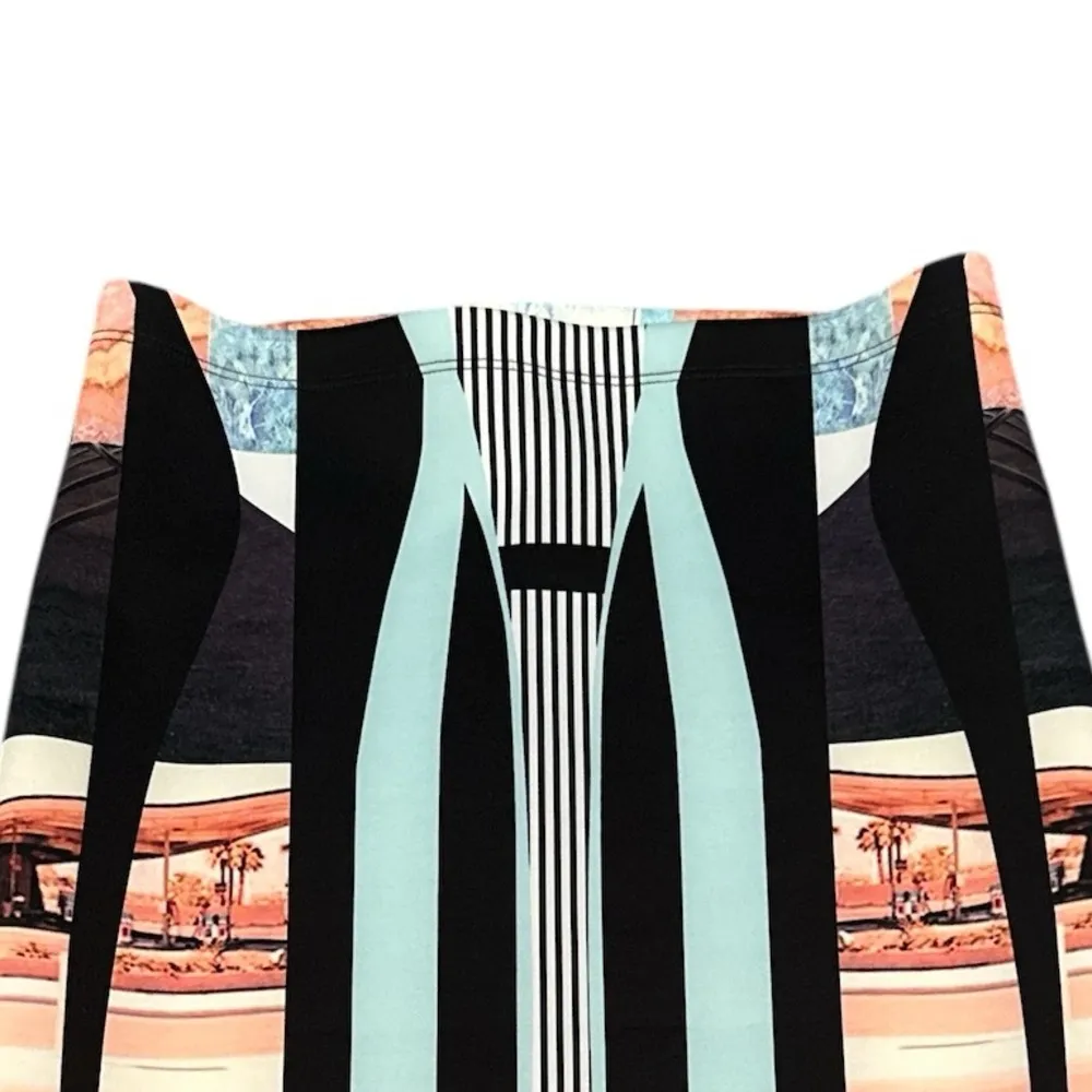 CLOVER CANYON PENCIL TUBE SCUBA PULLON PRINT BODYCON SKIRT S - Image 6