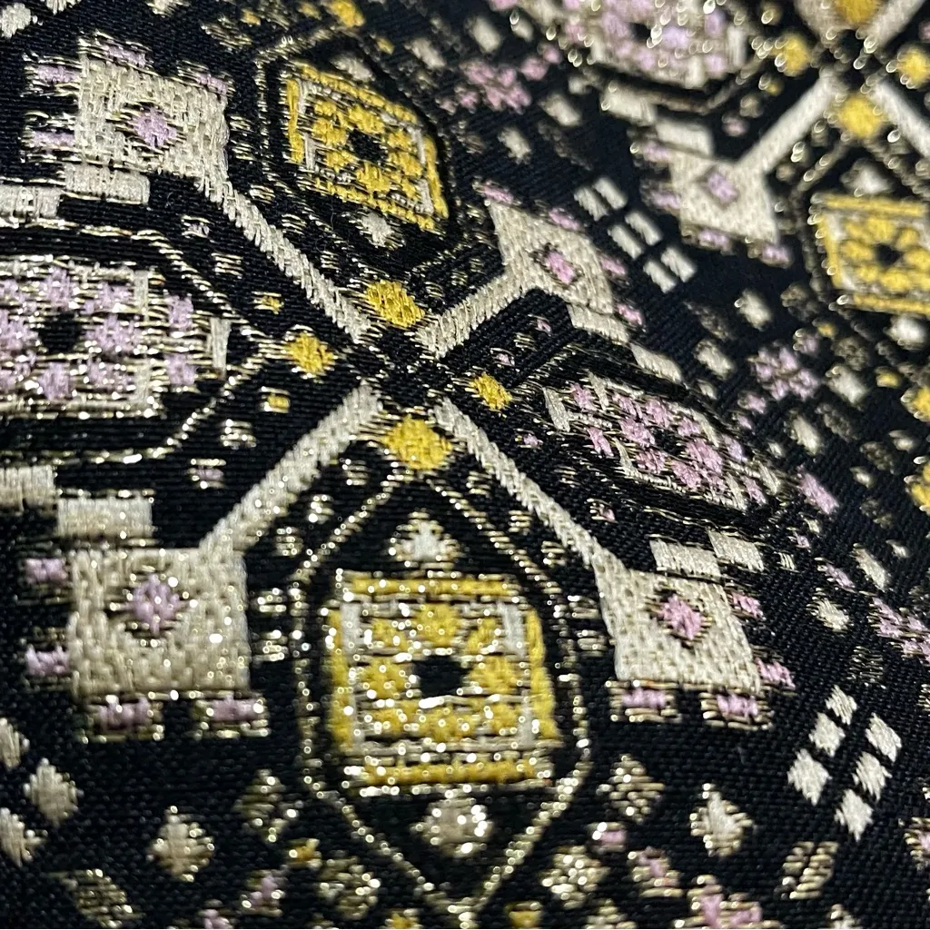 J. McLaughlin Lurex Jacquard Brocade A Line Skirt - 6 - Image 7